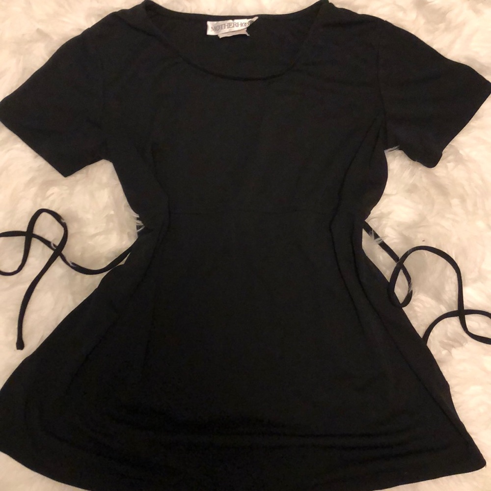 Black maternity top